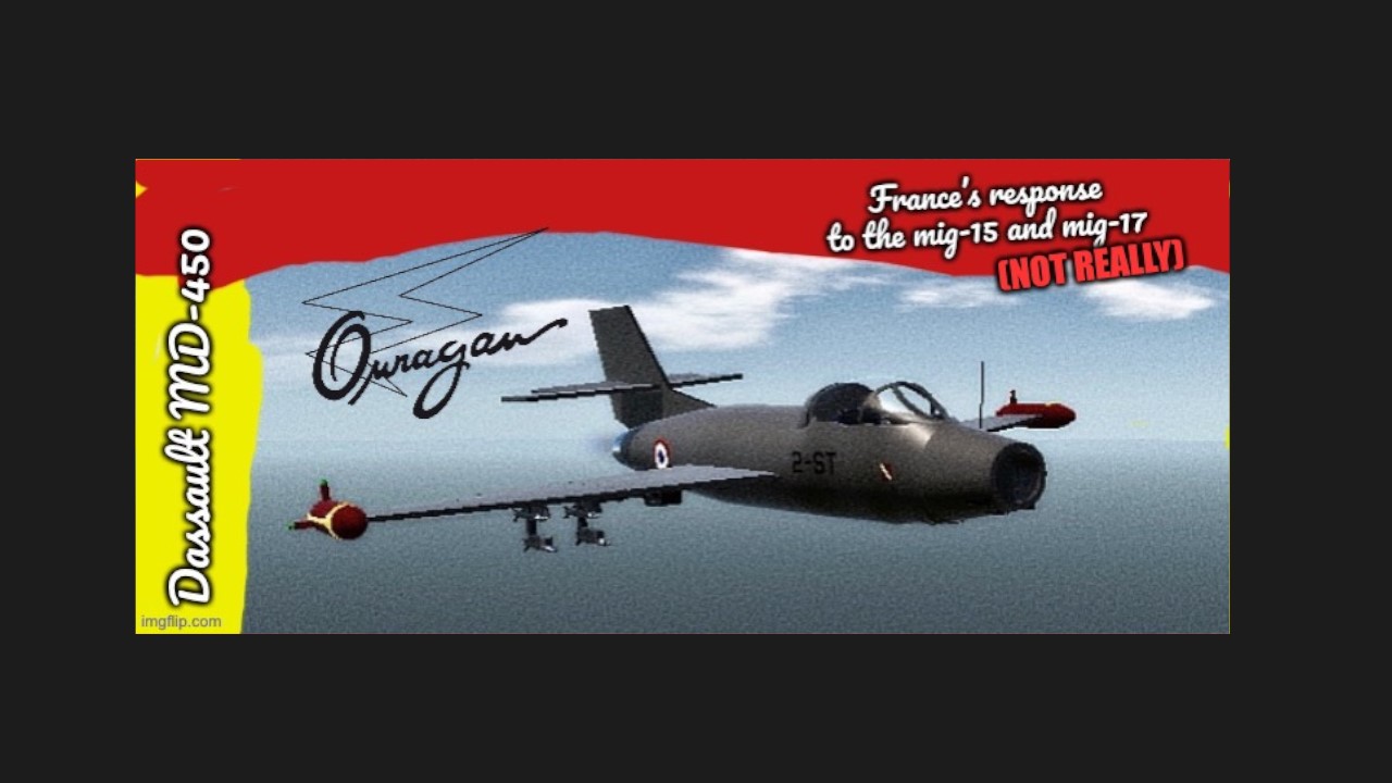 SimplePlanes | Dassault M.D.450 Ouragan