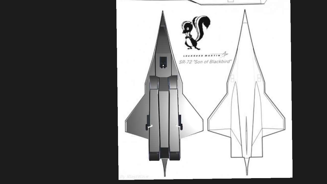 SR-72 DarkStar, 1:20 Scale, design by FoamyDM