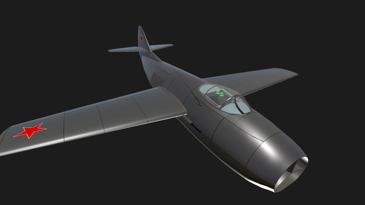 SimplePlanes | MiG-9 Troika (I-303) less parts+Alt color