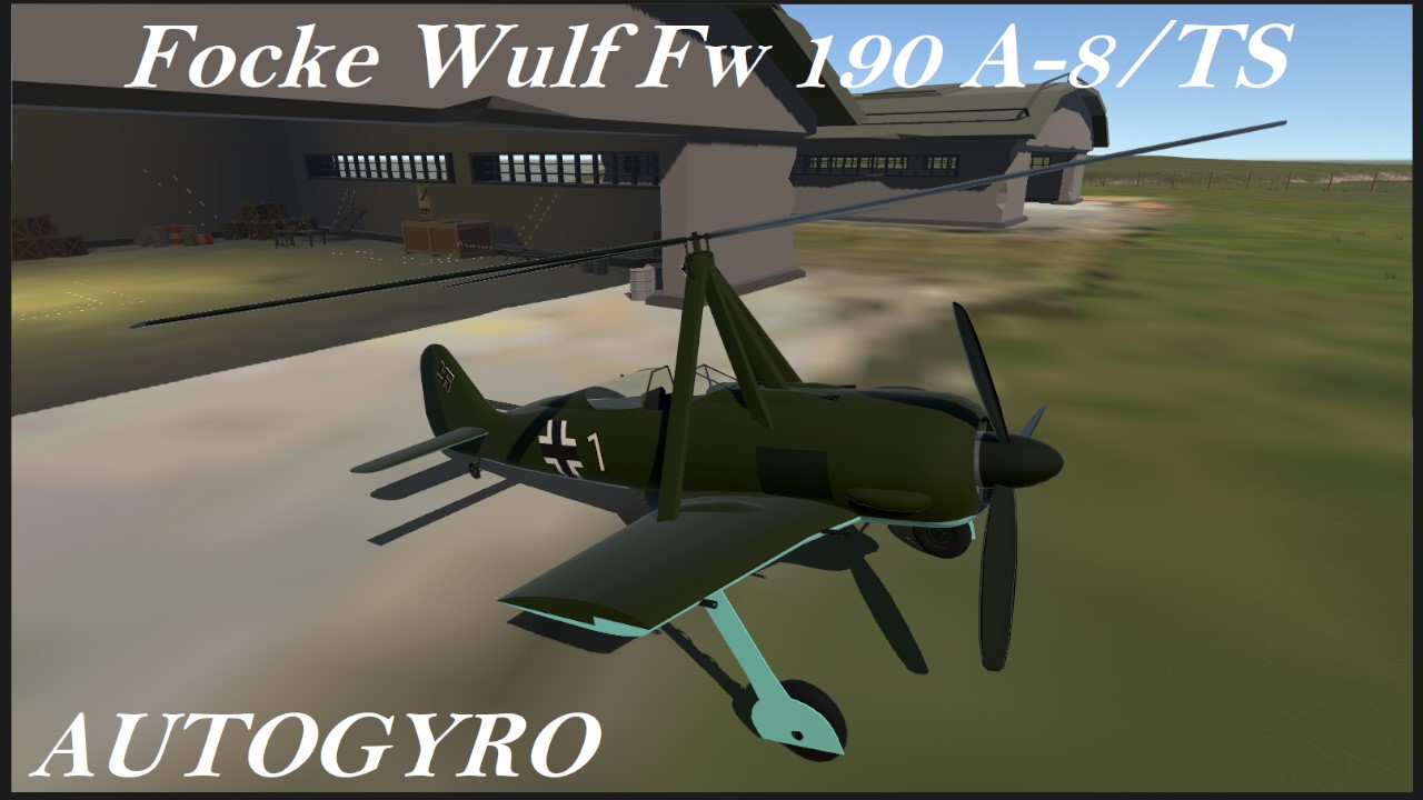 SimplePlanes | Focke Wulf Fw 190 A-8/TS Autogyro