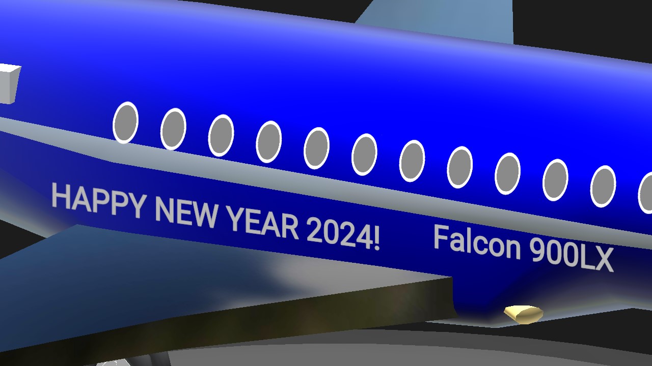 SimplePlanes NEW YEAR 2024 AI Dassault Falcon But 2 Engines   7UecBd UserView 2 