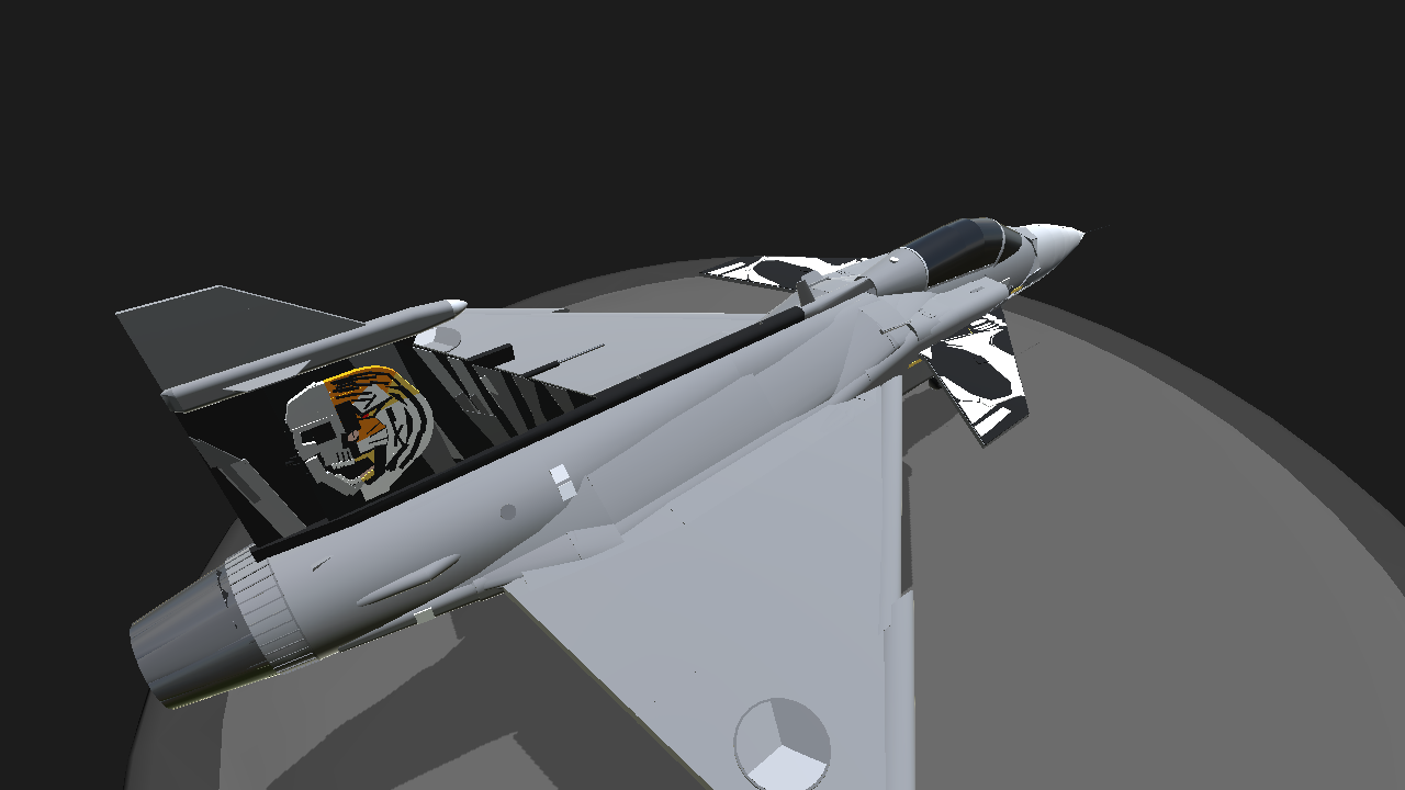 SimplePlanes | JAS 39 Gripen - Skull/Tiger Camo - (SAAB)