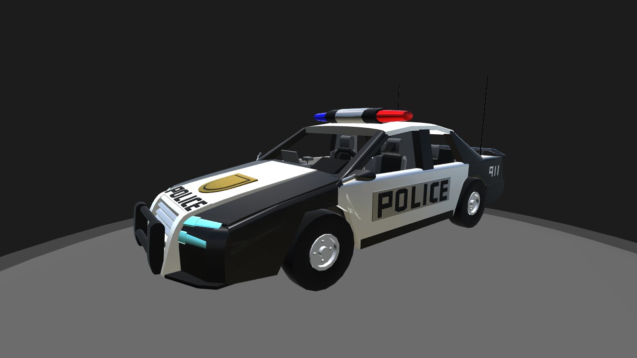 SimplePlanes | Modern Police Cruiser