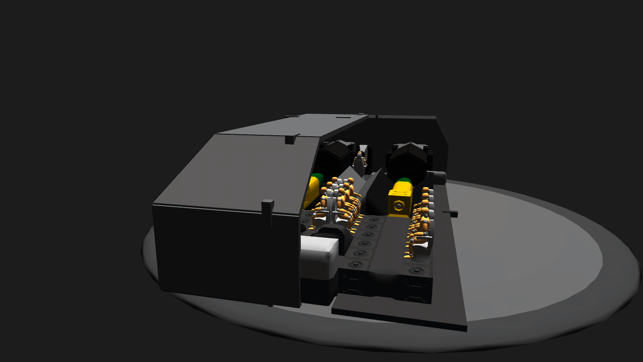 SimplePlanes | P1000 ratte turret (interior)