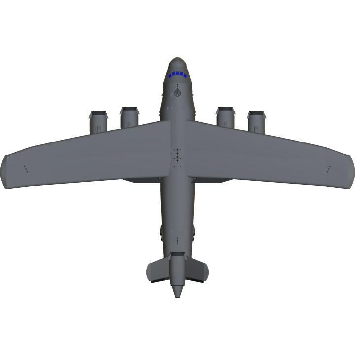cargo airplane top view