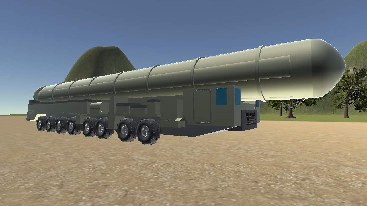 SimplePlanes  Federation Topol-M (Mobile ICBM Launcher)