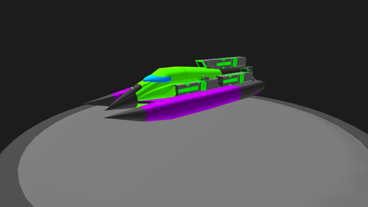 SimplePlanes Tunnel hull f1 boat speedy