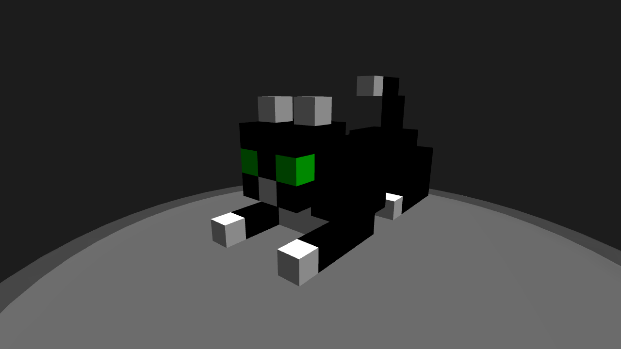Minecraft Cat 3D Model
