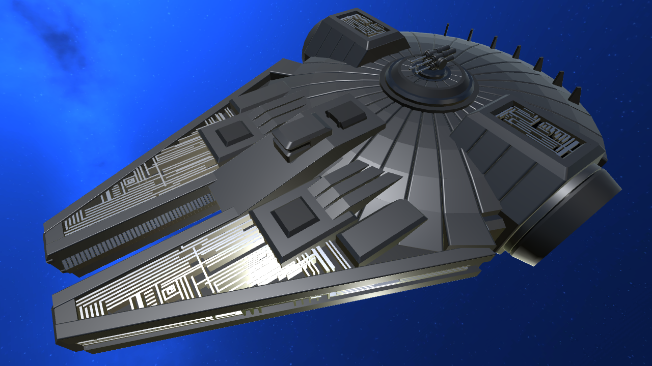 black millennium falcon