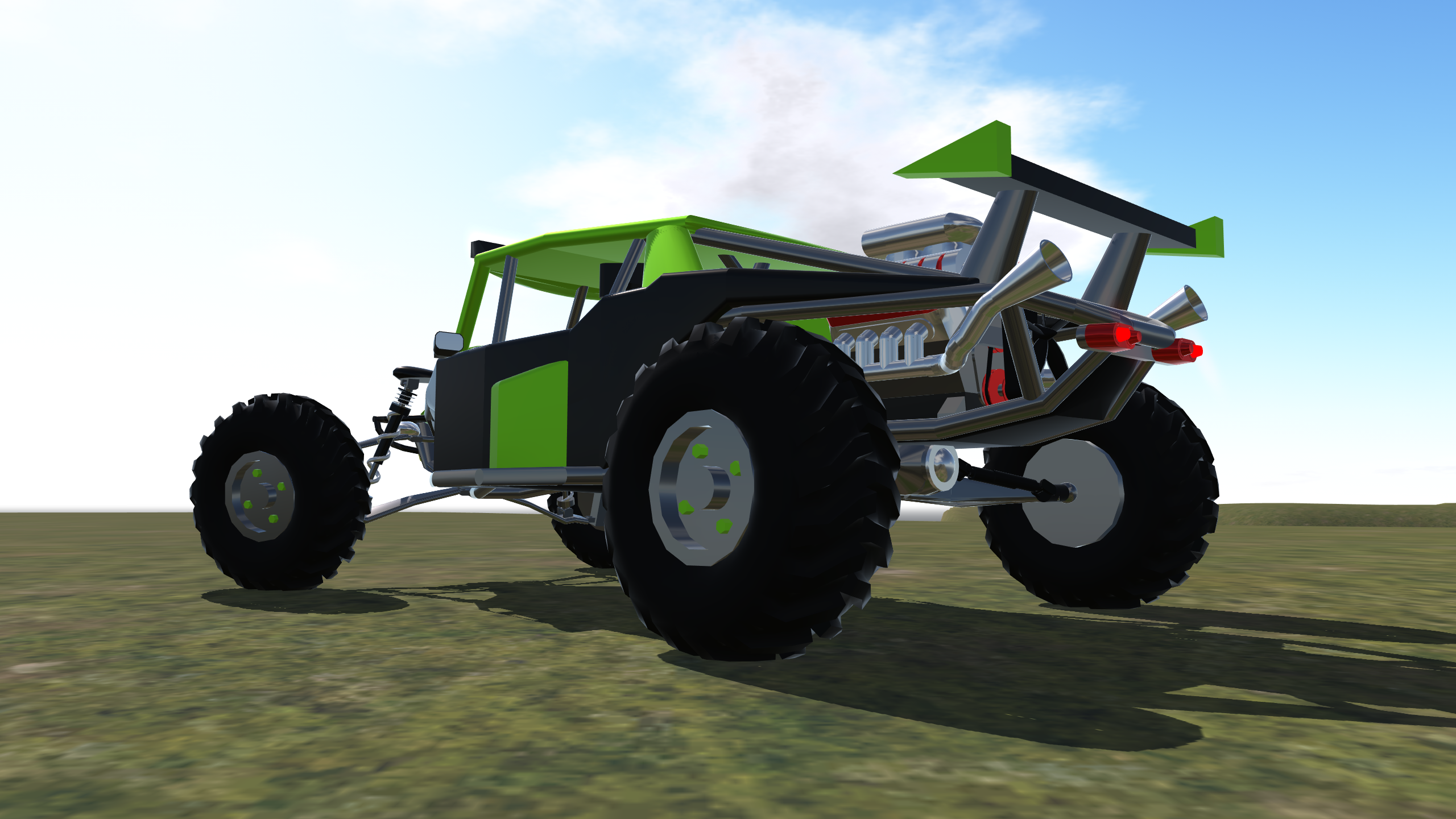 SimplePlanes | Mobile Gecko V8 Sandrail Buggy