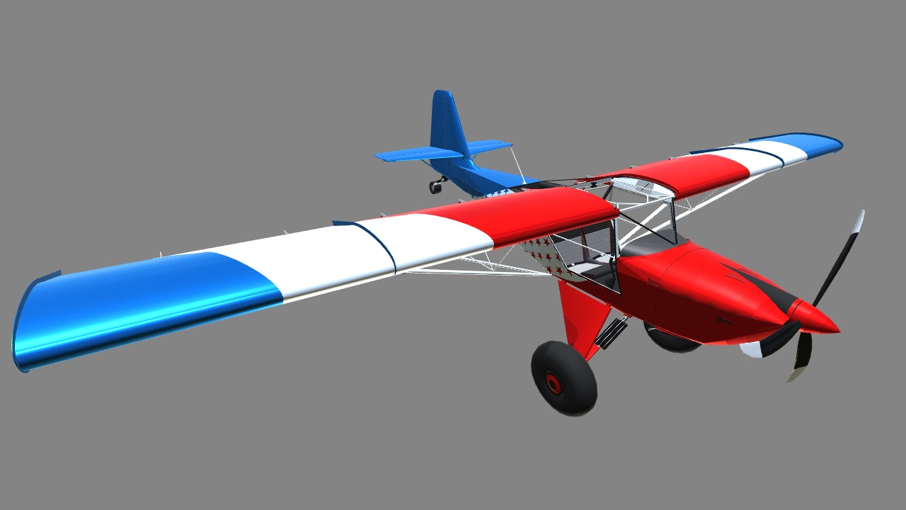 SimplePlanes | Kitfox 5 Series STi FreedomFox with stars but not much else