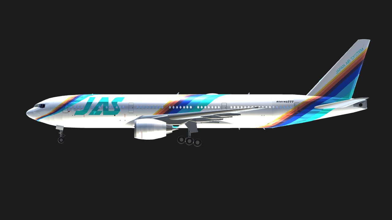SimplePlanes | Boeing 777-200 Japan Air System “RAINBOW SEVEN“