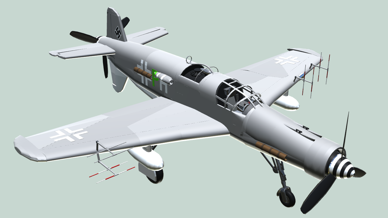 SimplePlanes | Dornier Do-335 B-6