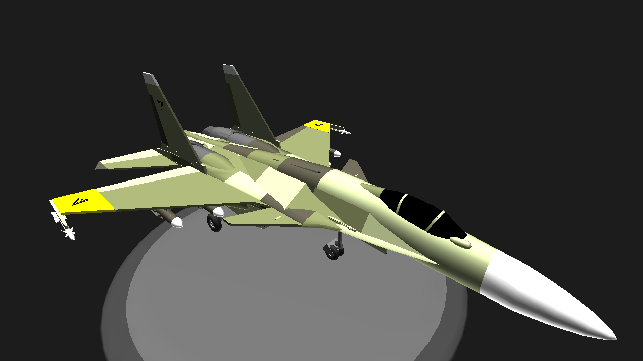 Simpleplanes Sukhoi Su 37 Gelb