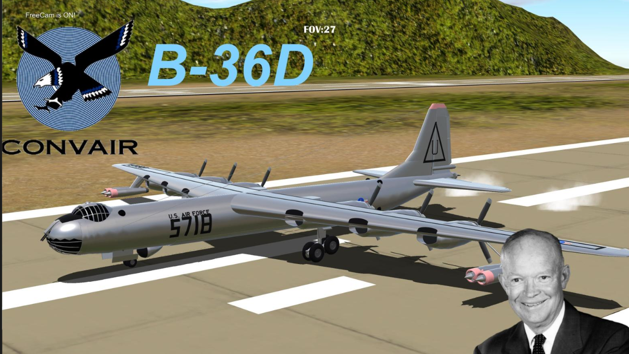 SimplePlanes | Convair B-36D Peacemaker (push to platinum)