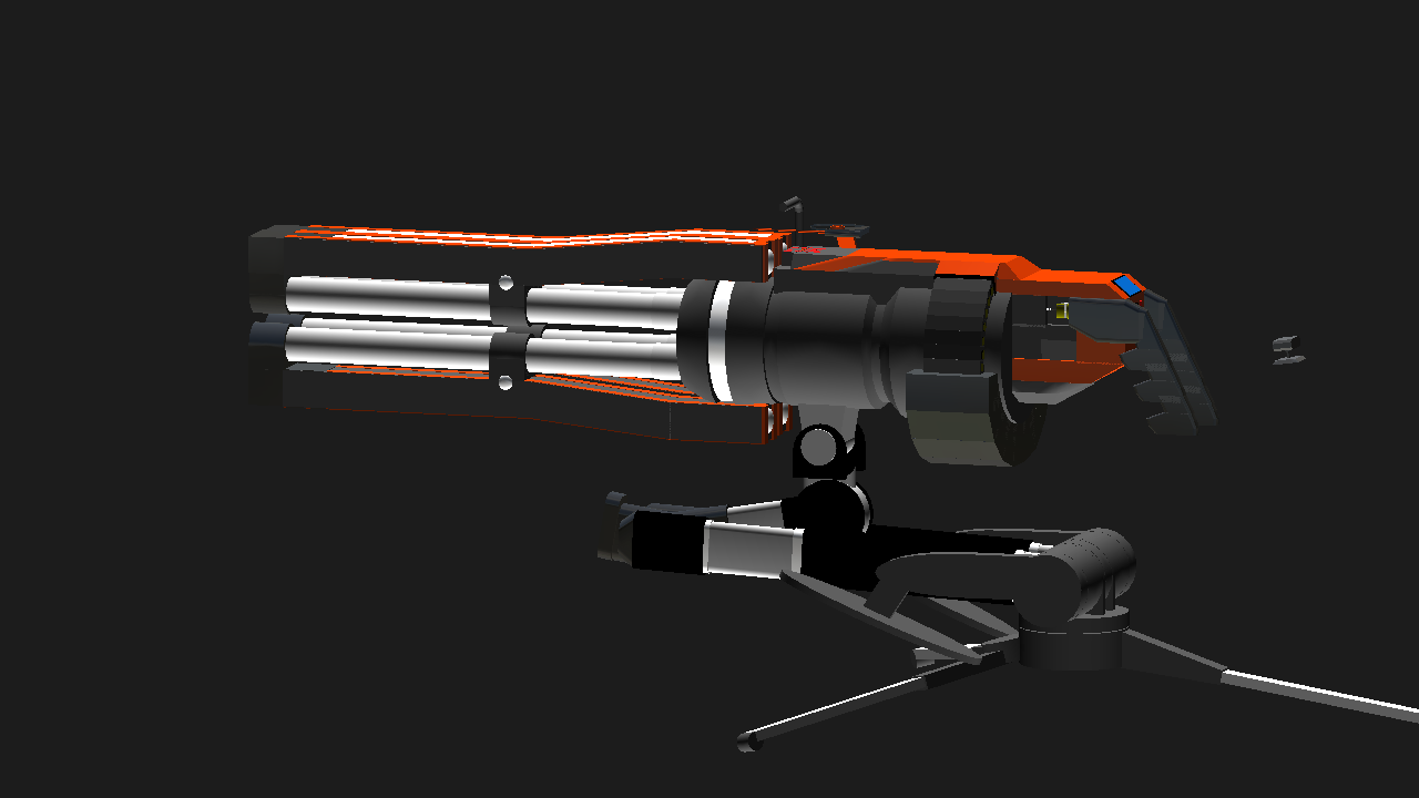 SimplePlanes Rampart s Minigun 