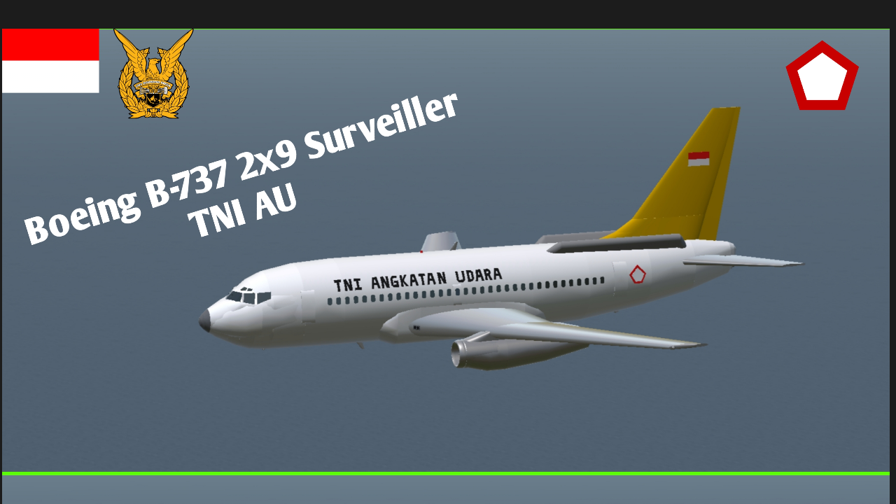 SimplePlanes | Boeing B-737 2x9 Surveiller TNI AU (Camar Emas)