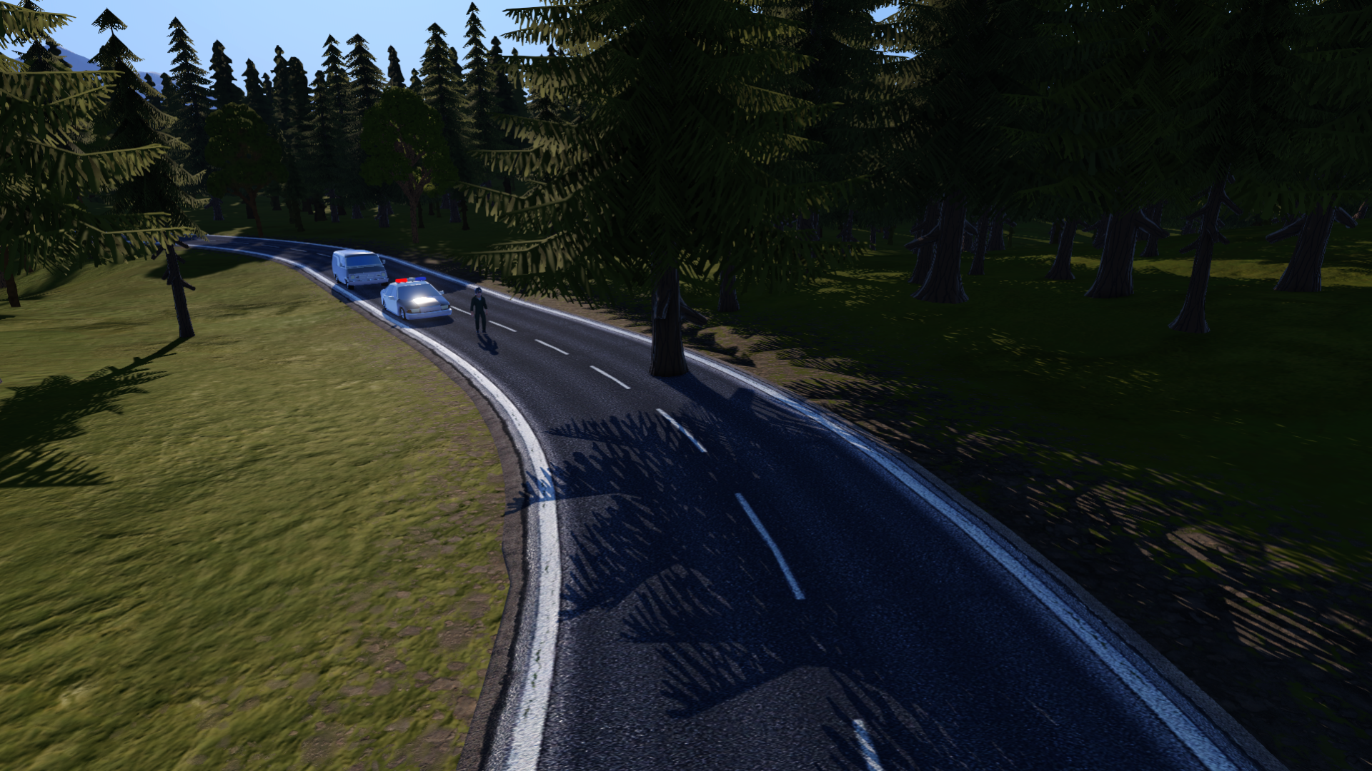 SimplePlanes Tree on the road