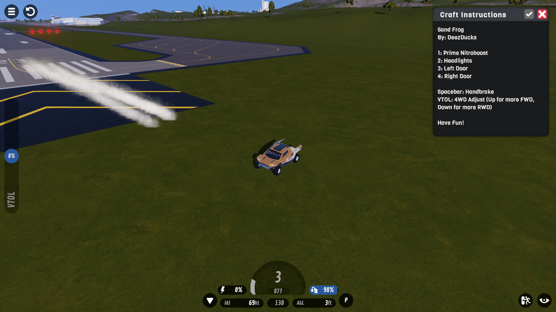 SimplePlanes Tire track rendering issues