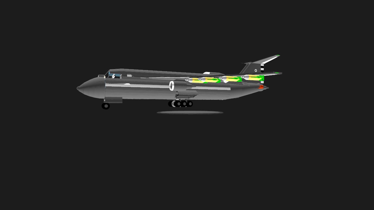 SimplePlanes | Bomber-001 Cluster Bomb Configuration Extra Bombs
