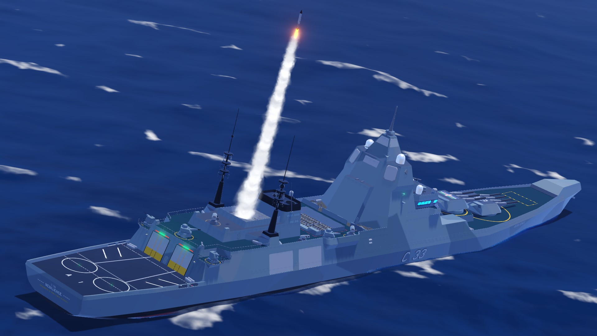 SimplePlanes | Resilience Class Heavy Cruiser