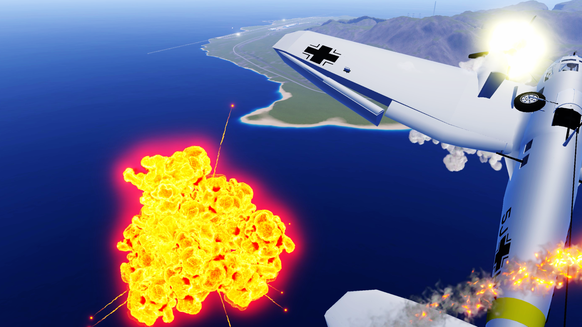 SimplePlanes | Auto-Flak Prototype (AI-Controlled)