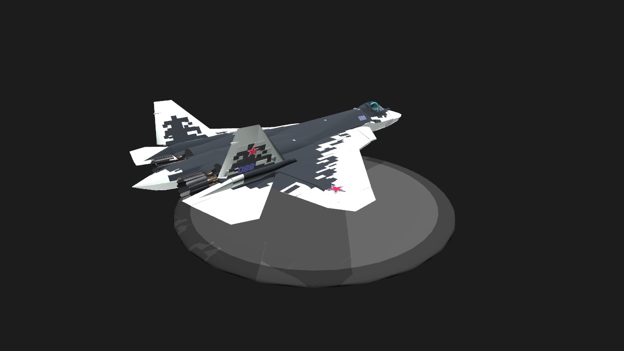 SimplePlanes | SU-57 'Felon' for 1.11 with hud psm