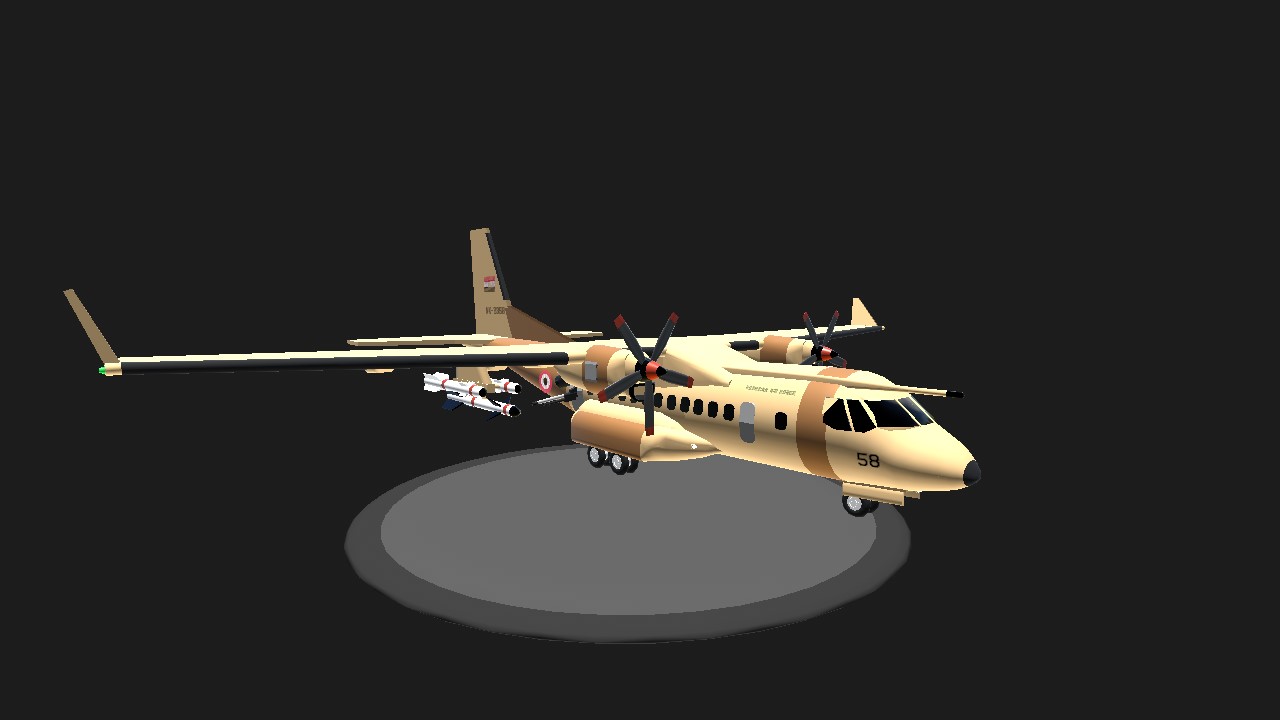 SimplePlanes | CN 235 Gunship, Egyptian Air Force
