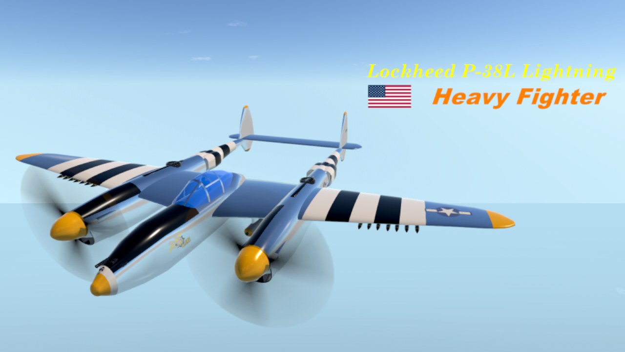 SimplePlanes | Sky Heroes (America Serie): Lockheed P-38J Lightning ...