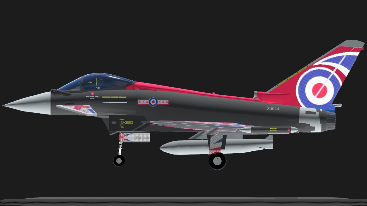 SimplePlanes | RAF Eurofighter Typhoon FGR.4 ZJ914 Blackjack