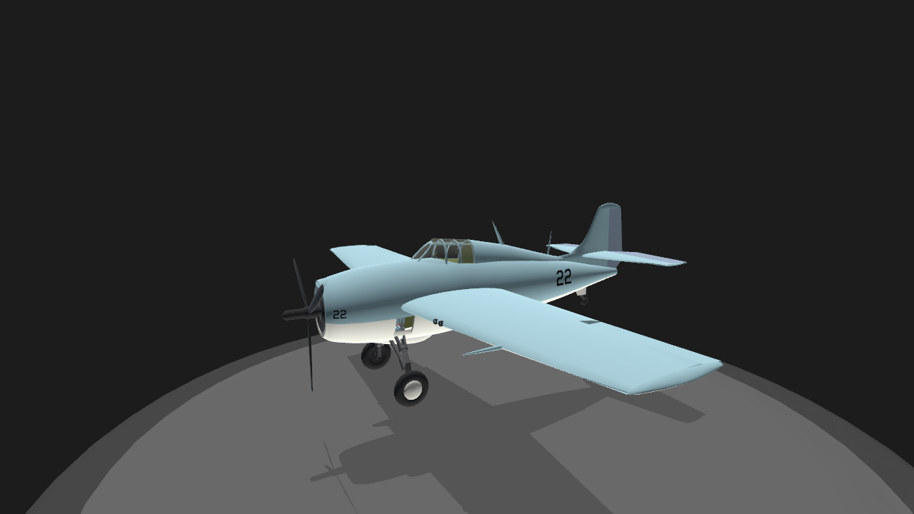 SimplePlanes | Grumman F4F Wildcat mod 1