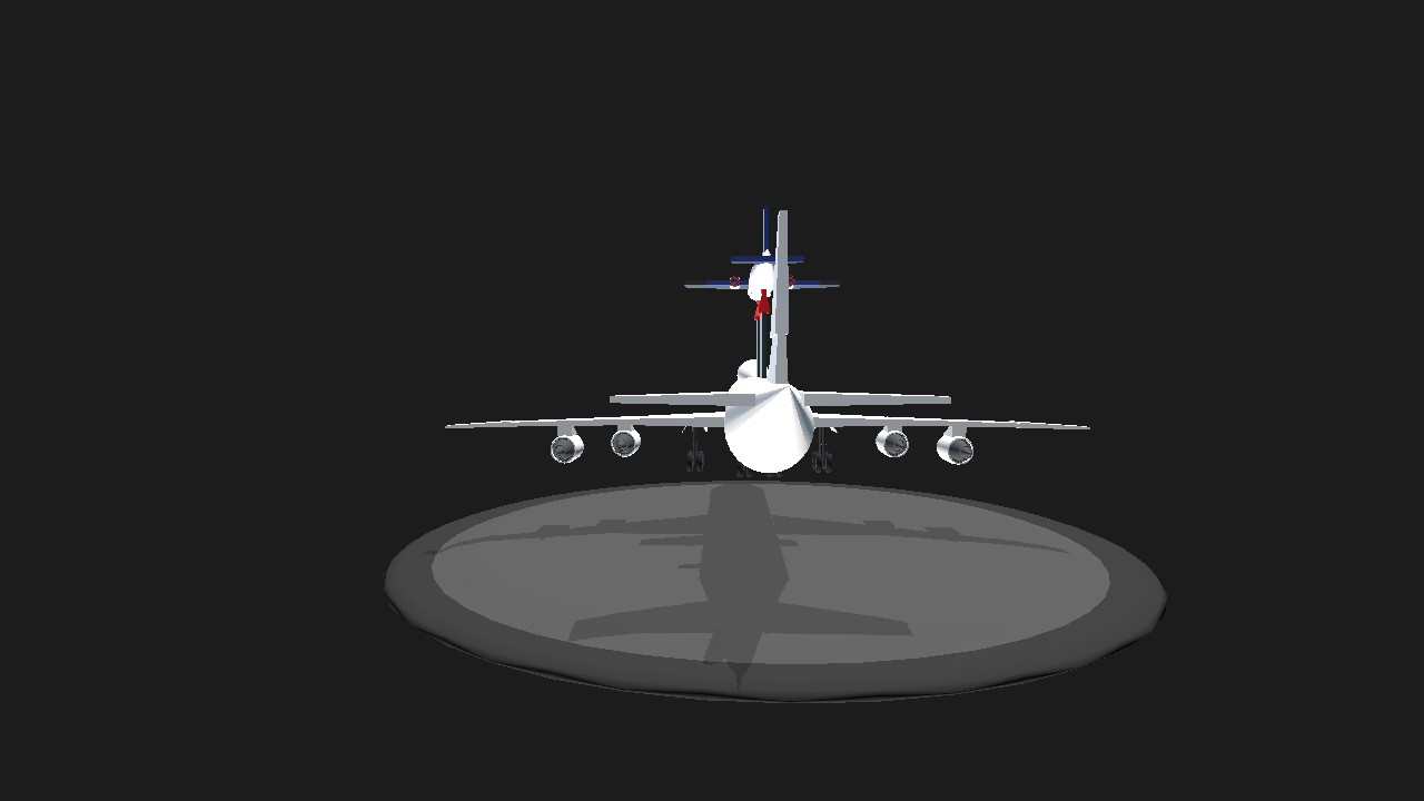SimplePlanes | cute boeing 747 holding another mini plane