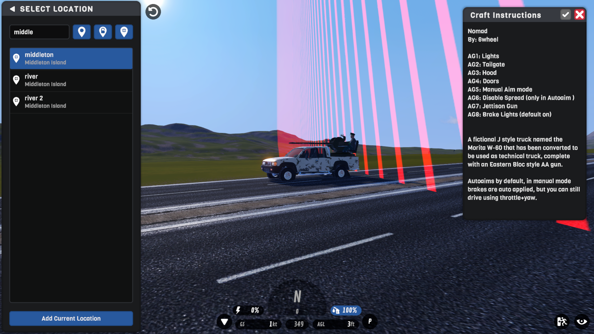 SimplePlanes Daland Airfield's spawn location island just says "Vetusta ...