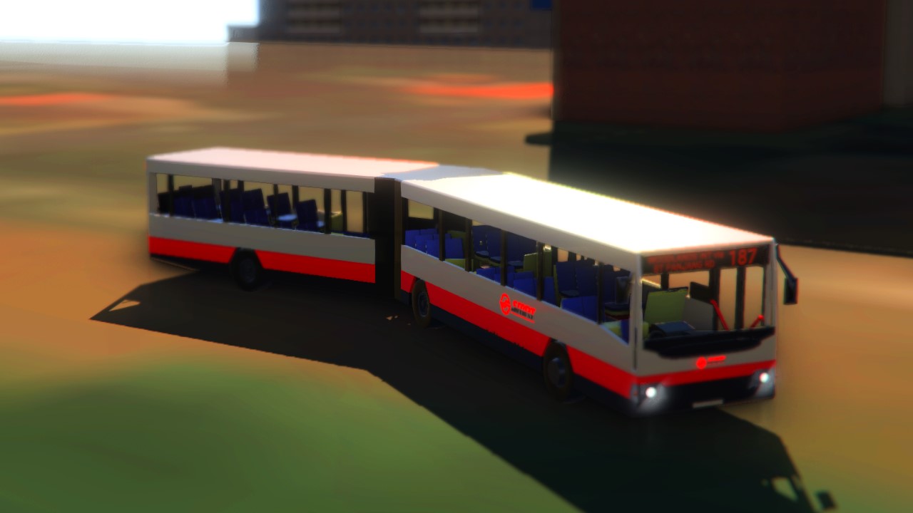 SimplePlanes | (Ground Vehicles, 1:2 scale) Singapore SMRT Articulated Bus