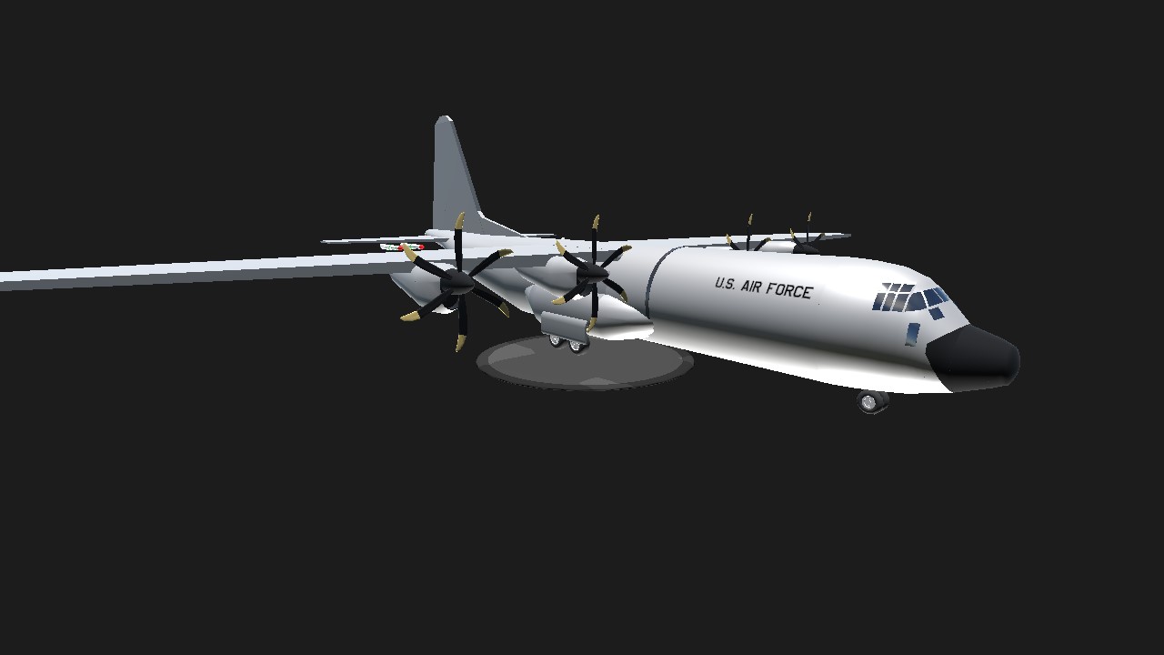 SimplePlanes | [AI]Lockheed C-130J-30 Super Hercules (Weaponized)