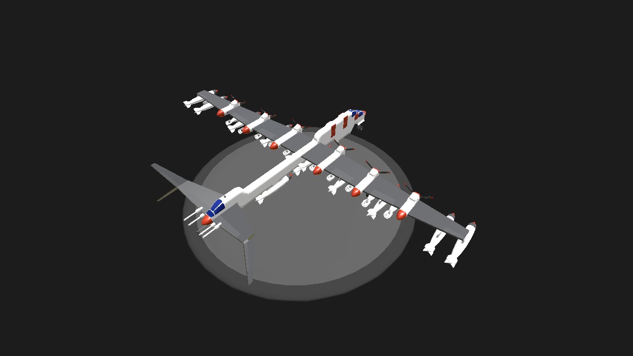 SimplePlanes | Skynet B-N8L-LD6 super heavy bomber(armed)