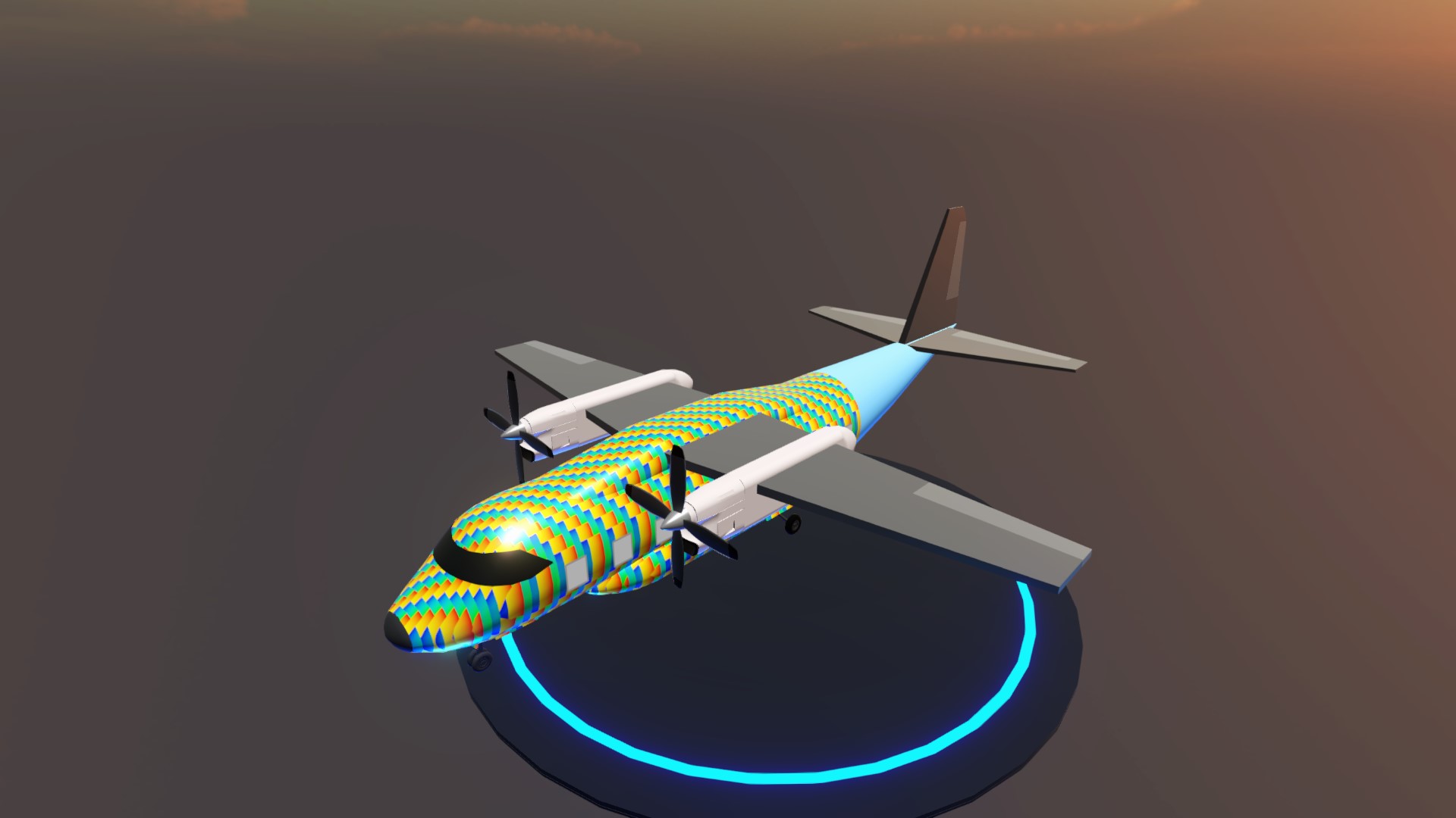 SimplePlanes | McDonell Douglas dc 7 {Rainbow livery}