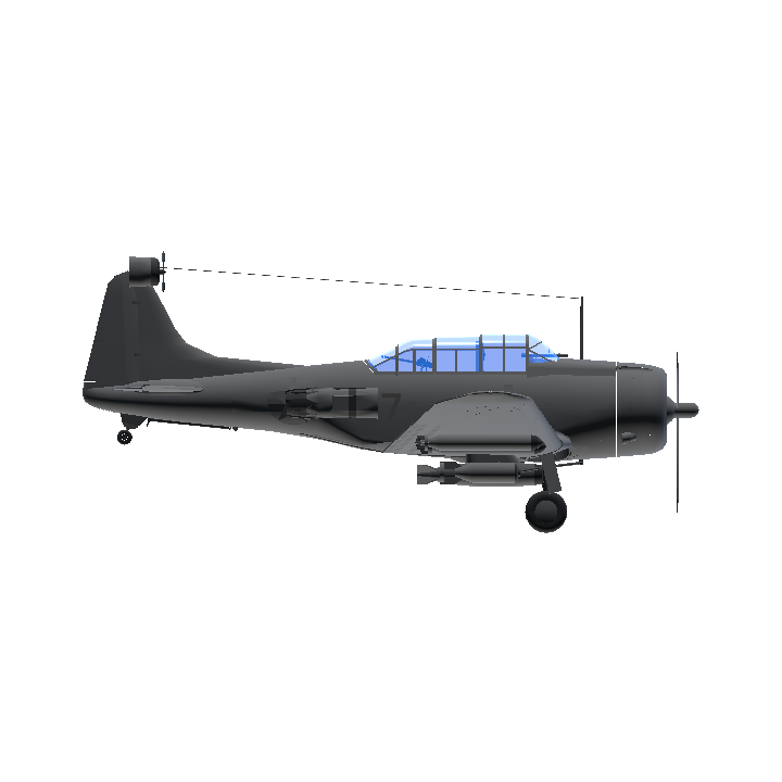 SimplePlanes | (WWII) SBD Dauntless [With naval dive modifications]