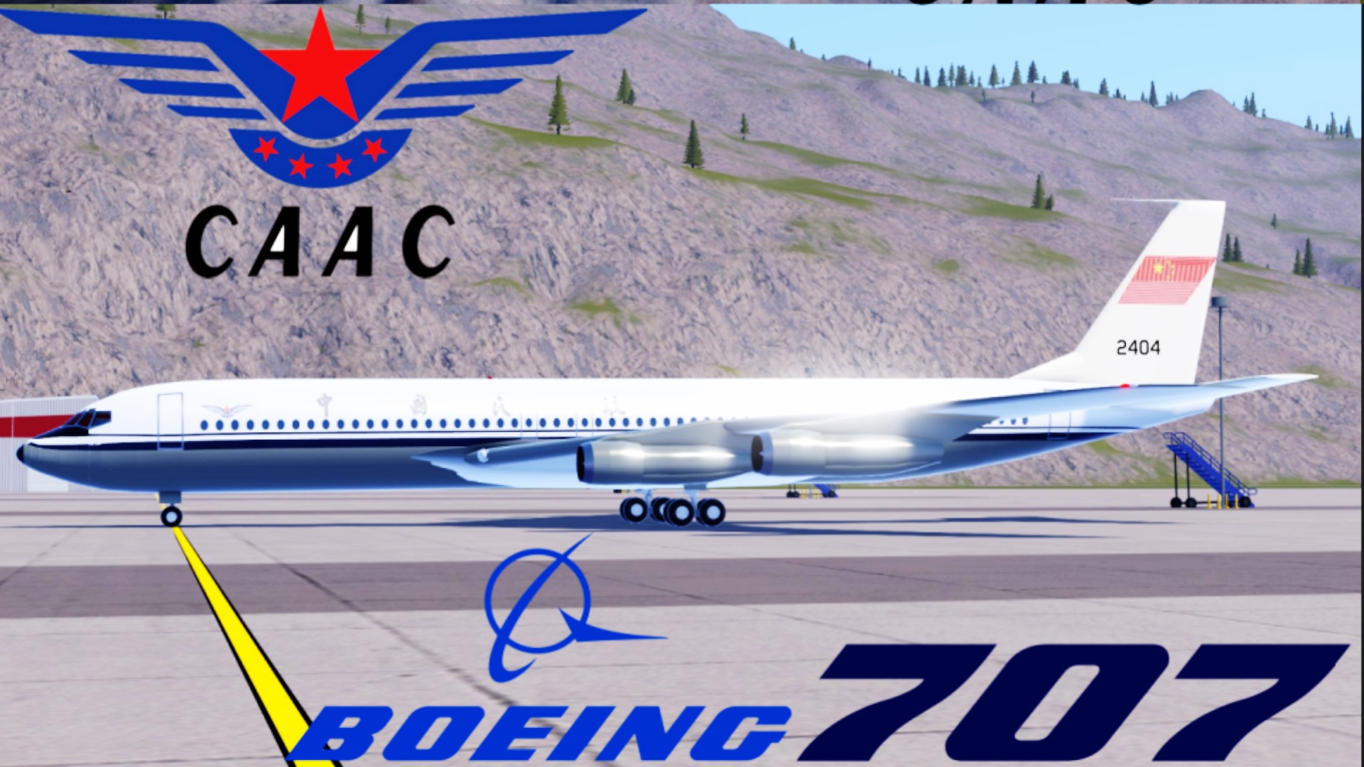 SimplePlanes | Boeing 707-320B CAAC Airlines