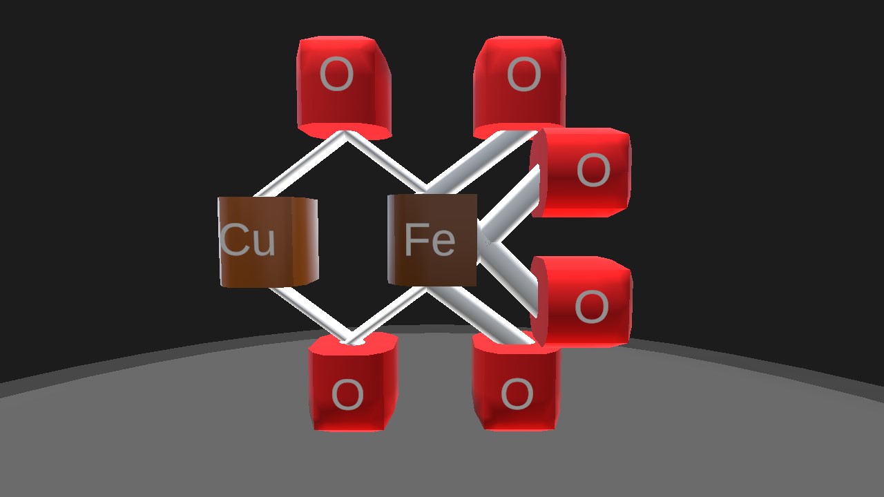 SimplePlanes | Copper Ferrate[Copper Iron Oxide] Molecule (CuFeO4)