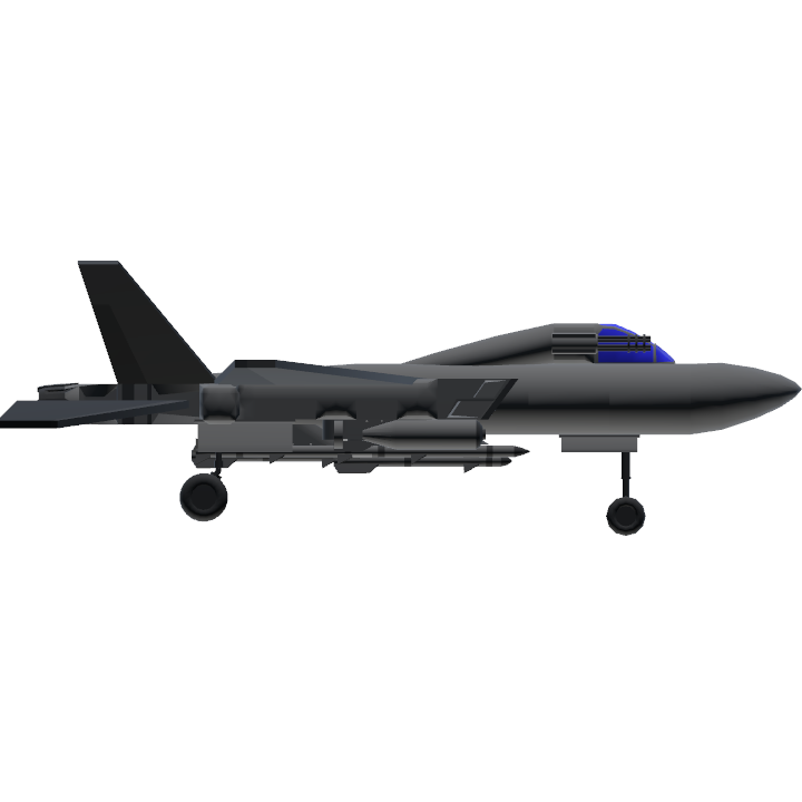 SimplePlanes | F22 Raptor W/ Gun And Chrome Paint.