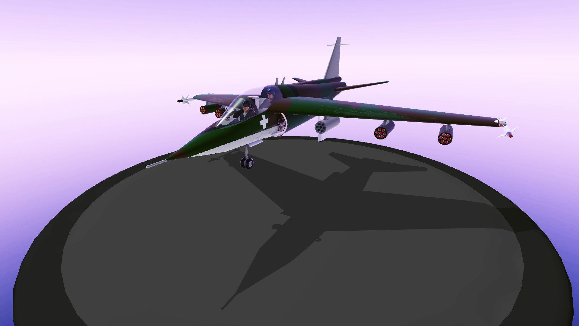 SimplePlanes | AlphaJet-Inspired Attacker mk2