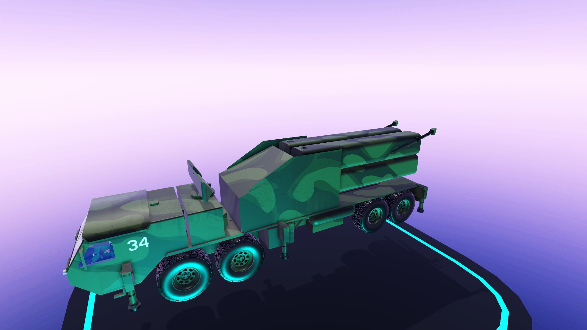 SimplePlanes | Anti air misle truck with autoaiming radar