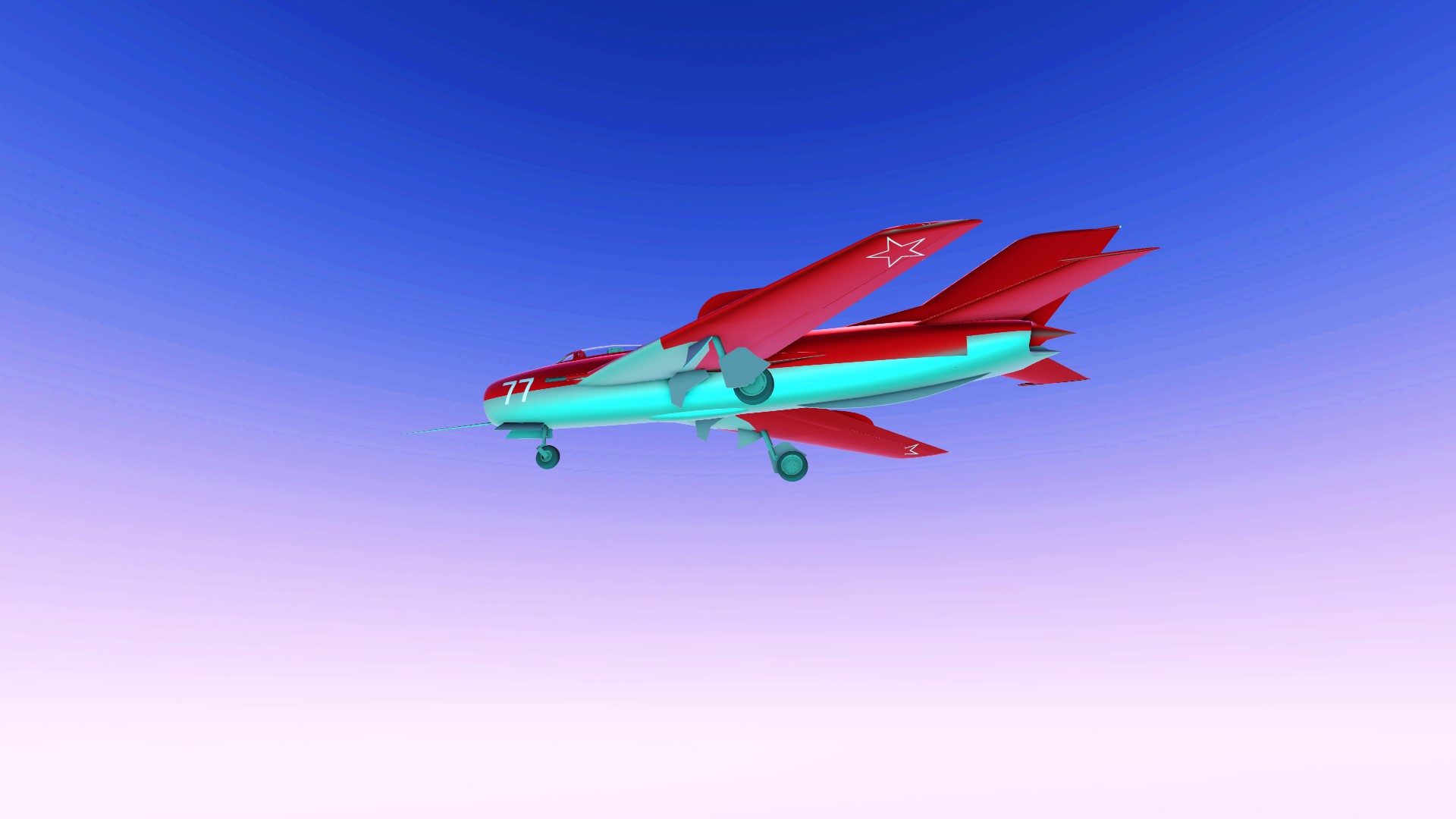 SimplePlanes | MIG-19S Farmer 'Red 77'