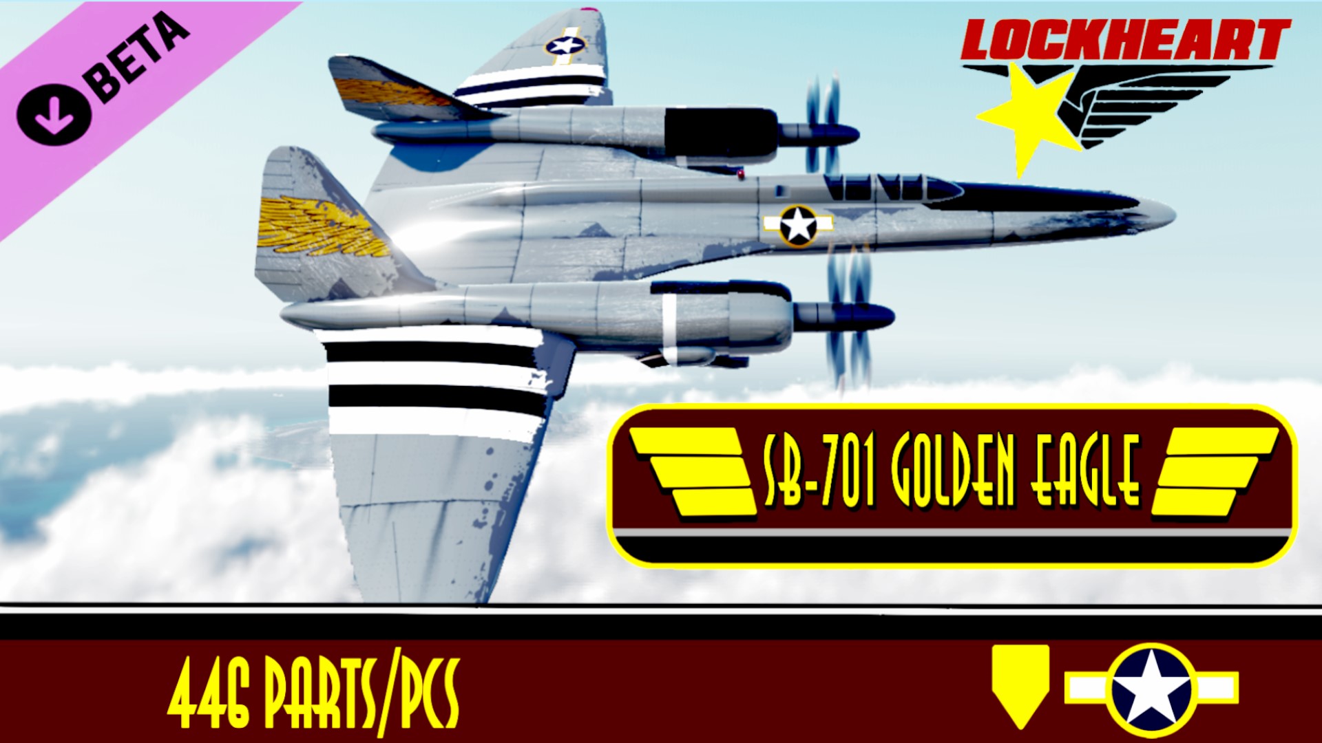 SimplePlanes | (20K Special) Lockheart SB-701 Golden Eagle
