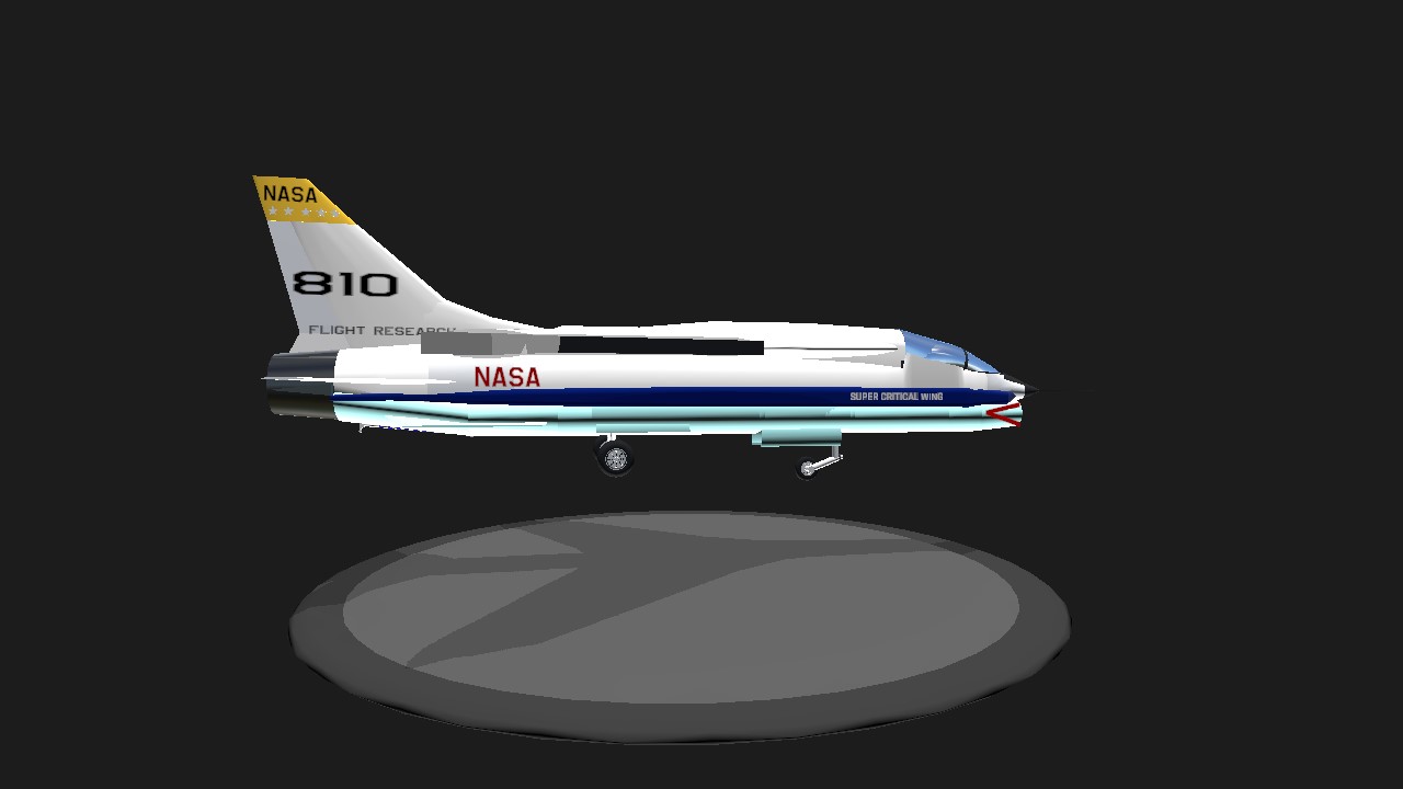 SimplePlanes | TF8A CRUSADER NASA CRITICAL WING TESTBED