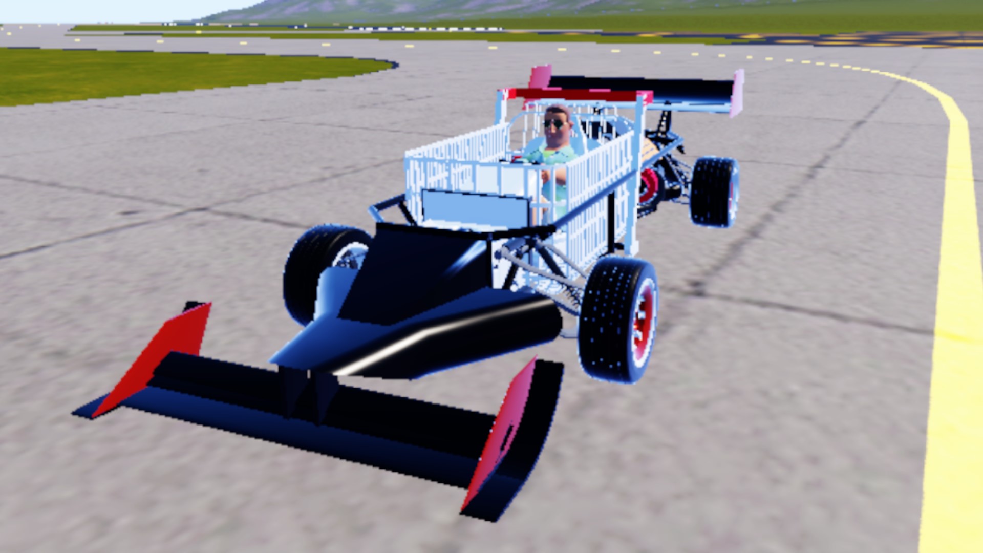 SimplePlanes | CartRacing Shopping cart F1 V8 power - Remastered - SP2