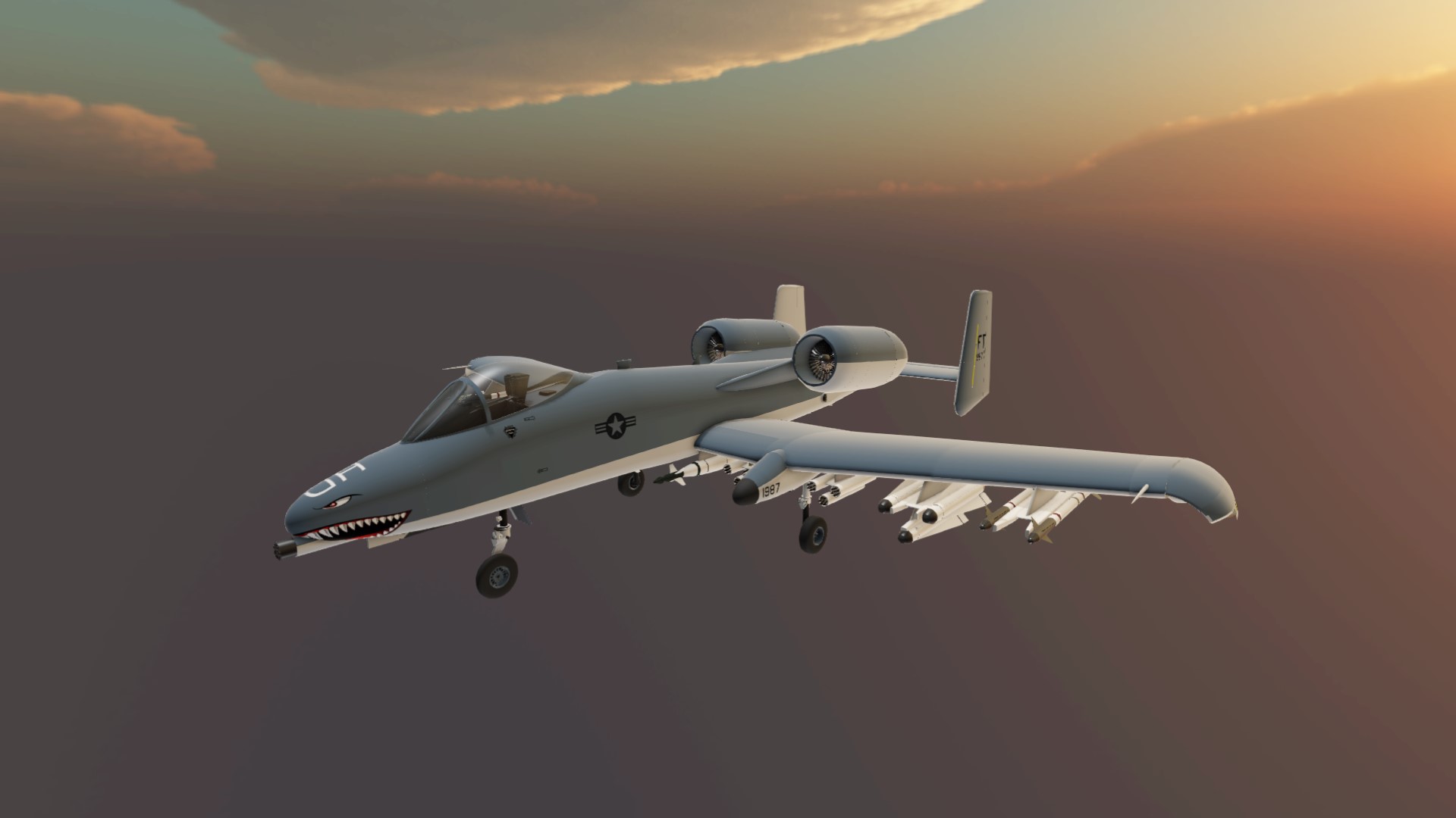SimplePlanes | A-10C Thunderbolt II Killer Chick (75th FS Flying Tigers ...