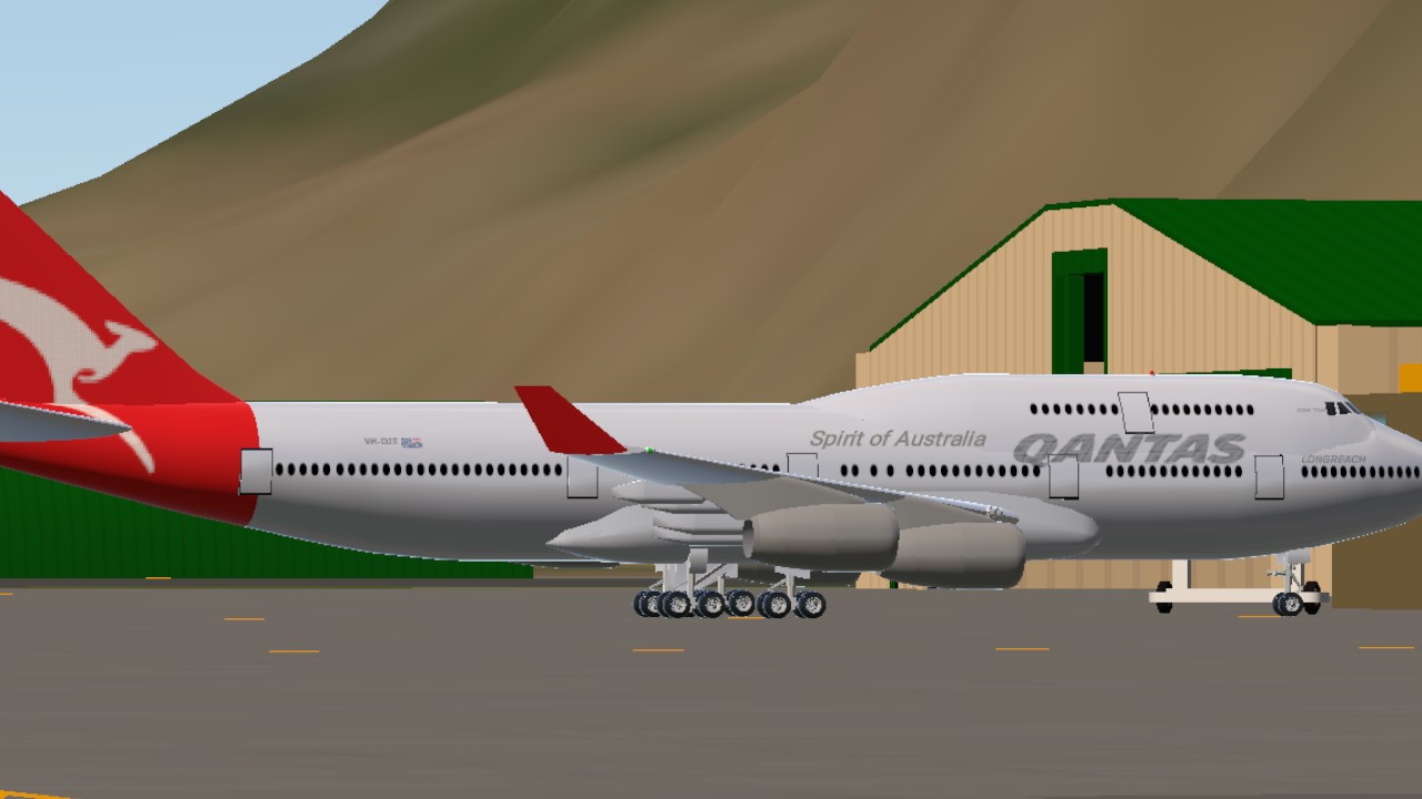 SimplePlanes | Qantas Boeing 747-438 (New Roo livery)
