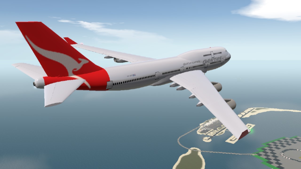SimplePlanes | Qantas Boeing 747-438 (New Roo livery)